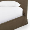 Four Hands Daphne Slipcover Bed Brussels Coffee Siderailing