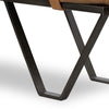 Four Hands Darrow Bench angular bench legs