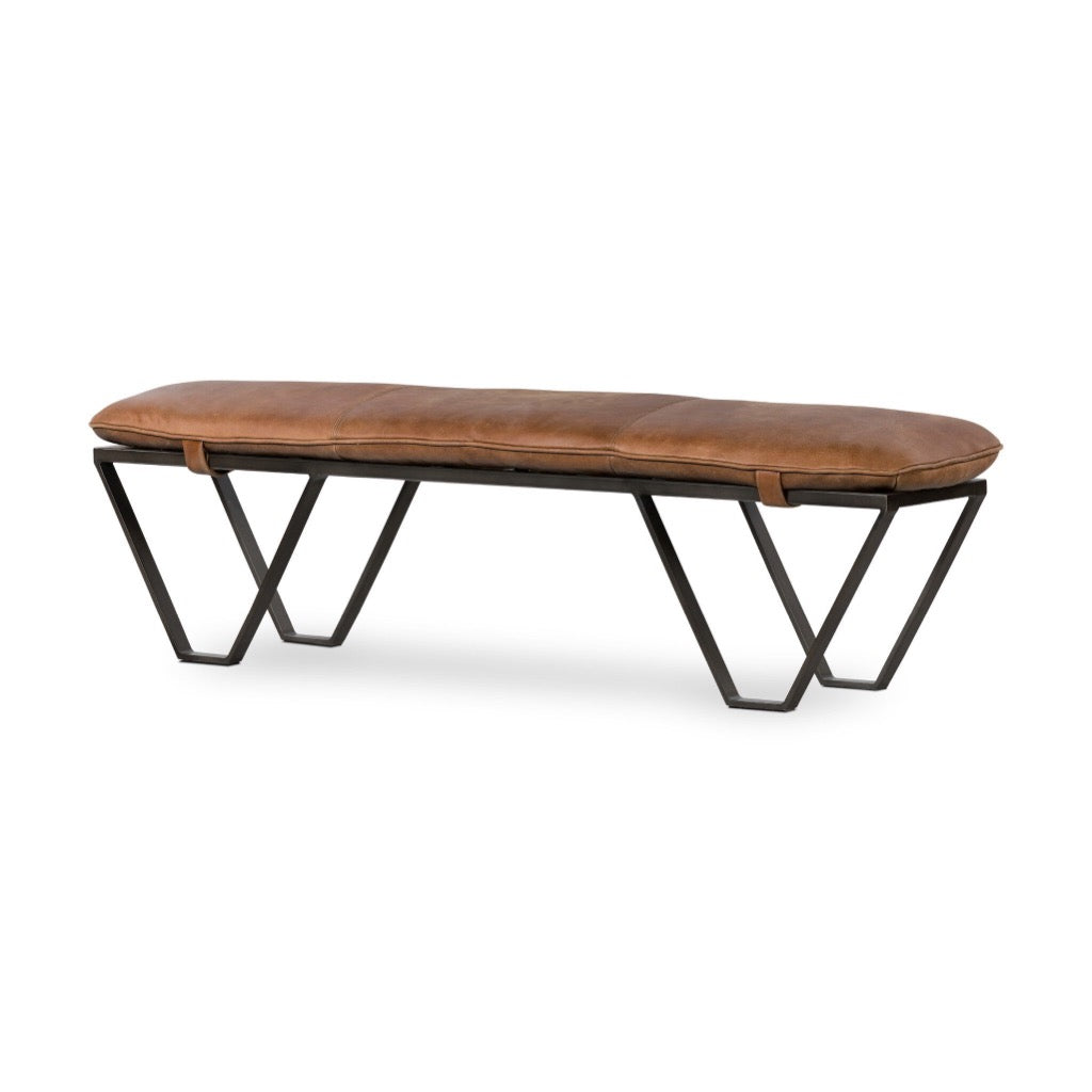 Four Hands Darrow Bench angled view 