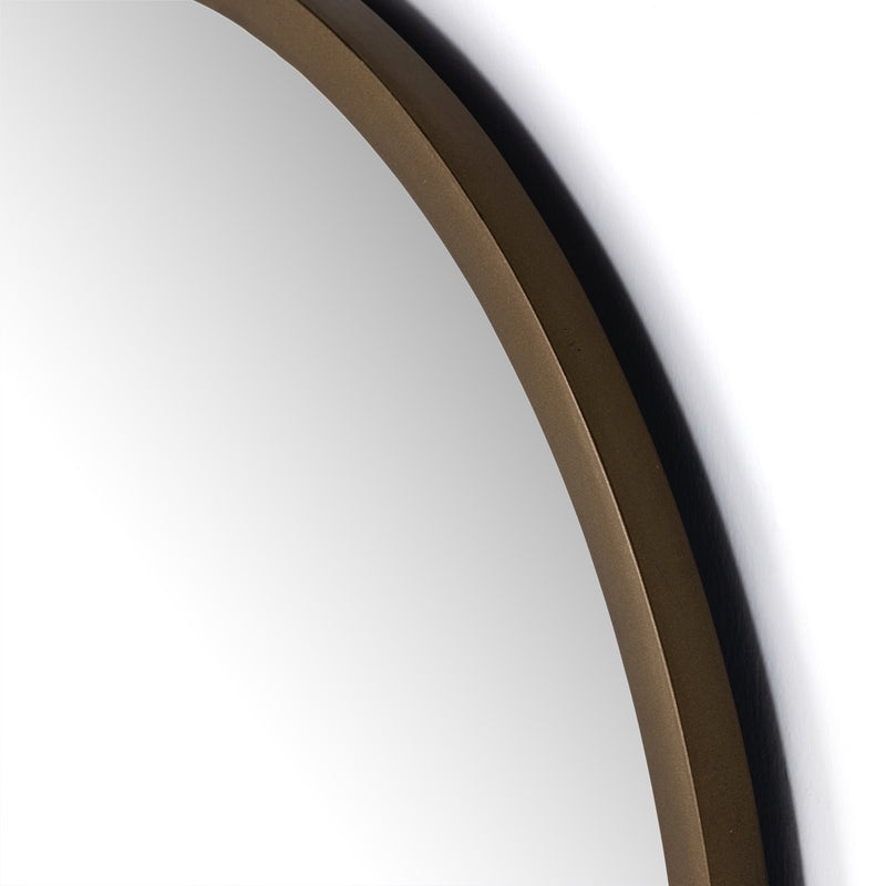  Dasha Mirror Iron Matte Brass Rounded Frame 230939-002