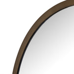 Dasha Small Mirror Iron Matte Brass Rounded Frame Four Hands