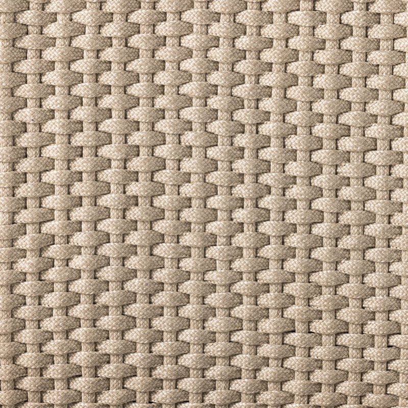 Delano Outdoor Stool Natural Teak Ivory Rope Material Detail Four Hands