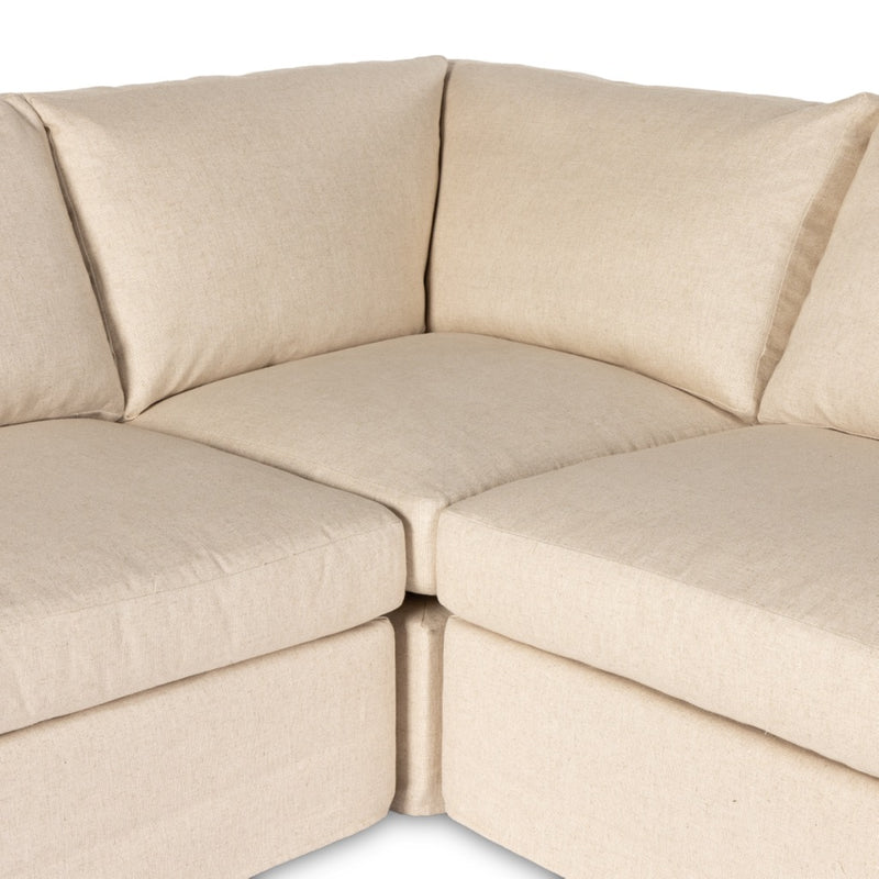 Delray 5-Piece Slipcover Sectional Performance Fabric Seating 238958-001