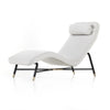 Four Hands Demi Chaise Lounge Elite Stone Angled View