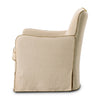 Four Hands Devon Slipcover Swivel Chair side view 