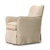 Devon Slipcover Swivel Chair 251330-001 angled side view 