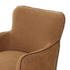 Four Hands Devon Slipcover Swivel Chair backrest view 