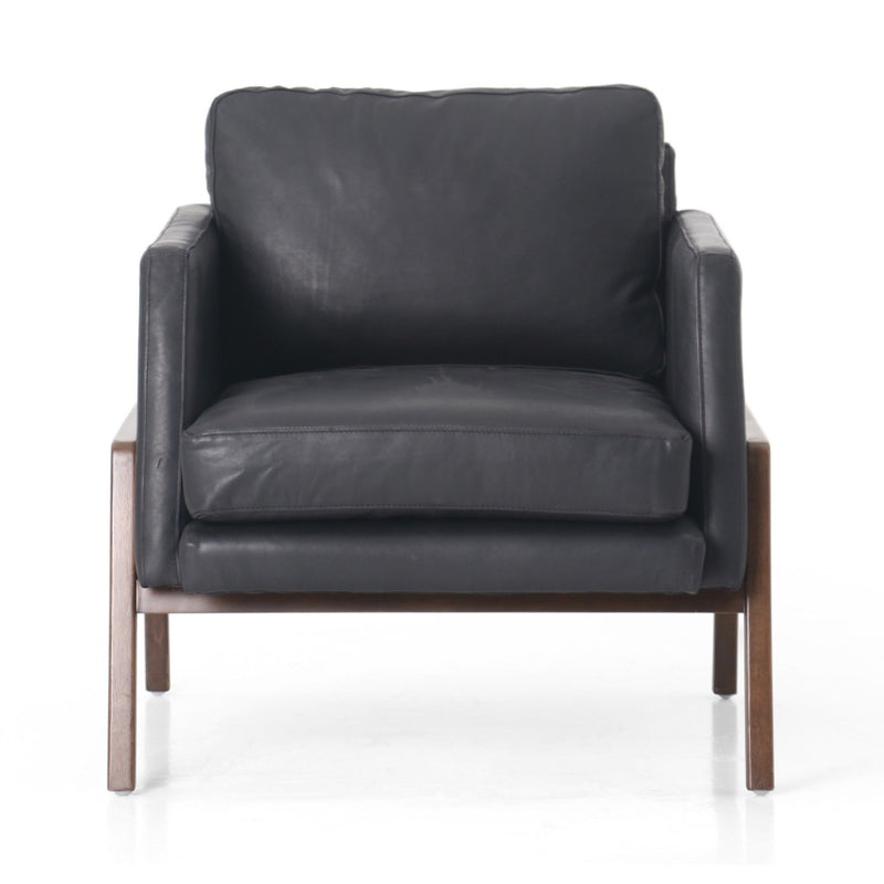 Diana Chair Heirloom Black Front View Four Hands