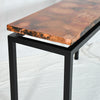 Diorite Copper Sofa Table - Artesanos Design Collection - Angle Detail