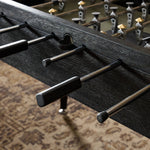 Four Hands District Eight Foosball Table staged square rounded wooden handles 