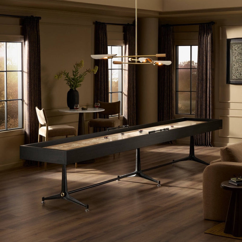 District Eight Large Shuffleboard Table 251712-002 staged view 
