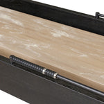 Four Hands District Eight Large Shuffleboard Table laminated solid oak in a durable lacquer 