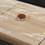 District Eight Large Shuffleboard Table 251712-002 puck view 