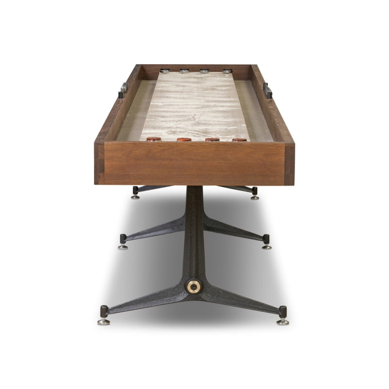 Four Hands District Eight Large Shuffleboard Table side view 