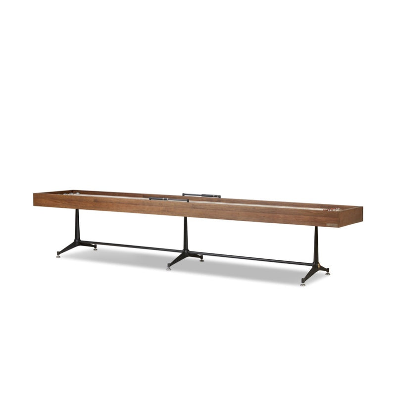 Four Hands District Eight Large Shuffleboard Table angled view 