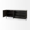 Mercana Divina Sideboard Angled View Open Doors