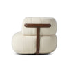 Doss Swivel Chair Altro Snow Side View Four Hands
