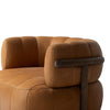 Doss Swivel Chair Palermo Cognac Angled Side View Four Hands