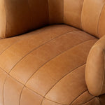 Doss Swivel Chair Palermo Cognac Seat Cushion Detail 240673-002