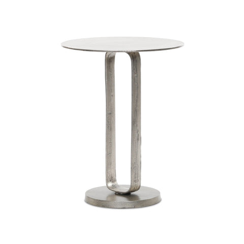 Four Hands Douglas End Table - Raw Antique Nickel