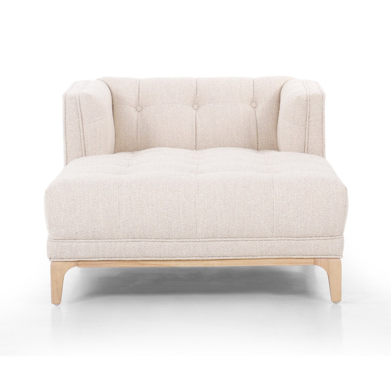 Four Hands Dylan Chaise Kerbey Taupe Front Facing View