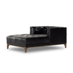 Dylan Chaise Lounge Rider Black Angled View Four Hands