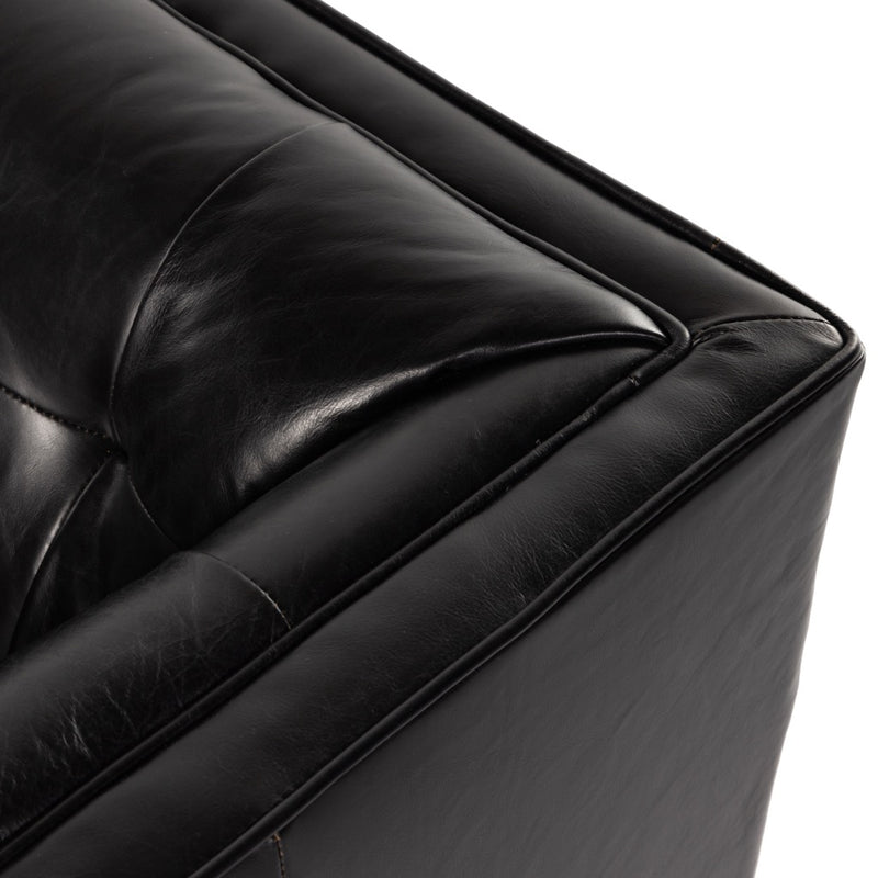 Dylan Chaise Lounge Rider Black Tufted Seating CKEN-154C-396