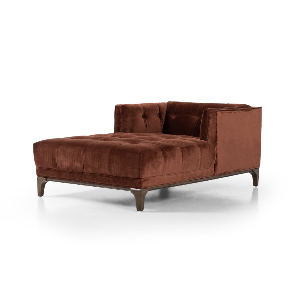 Dylan Chaise Surrey Auburn Angled View Four Hands