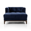Four Hands Dylan Chaise Sapphire Navy Front Facing View