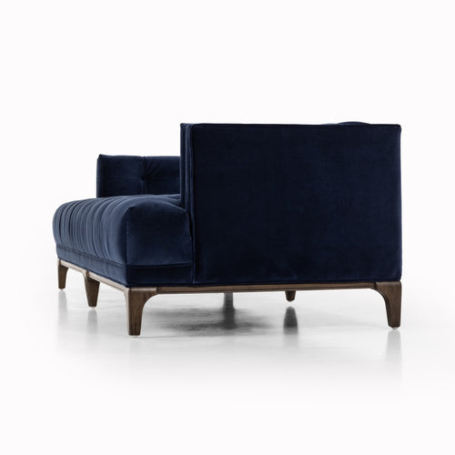 Dylan Sofa Sapphire Navy Angled View 106172-012