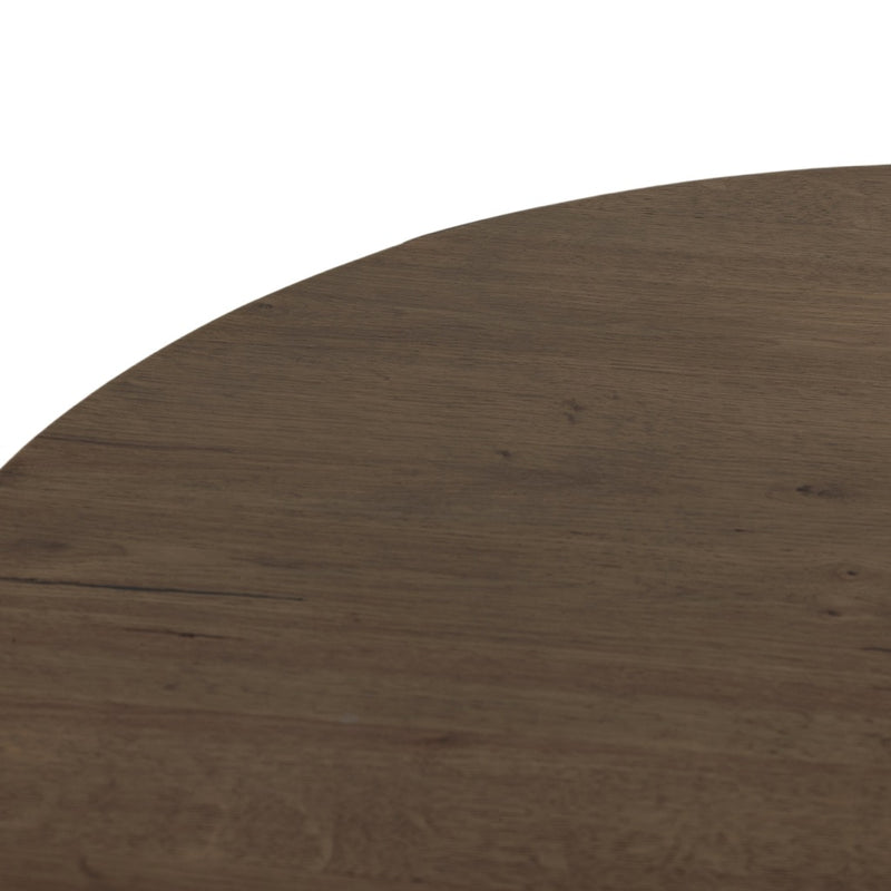 Eaton Drum Coffee Table Amber Oak Veneer Detail 228346-002