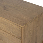 Eaton Large Nightstand Amber Oak Resin Veneer Top Detail Four Hands