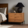 Eaton Large Nightstand Light Oak Resin Staged View Four Hands