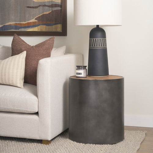 Eclipse Drum End Table 70239 staged view 