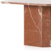 Four Hands Edina Coffee Table Rusty Marble Veined Base