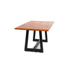 Efendi Copper Dining Table - Corner perspective