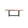 Efendi Copper Dining Table - Side view of full artisan crafted copper table