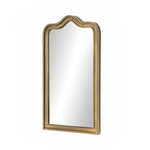 Effie Mirror Raw Antique Brass Iron Angled View 233245-002