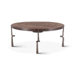 HTD Eiffel Coffee Table with Hammered Legs anhled view 