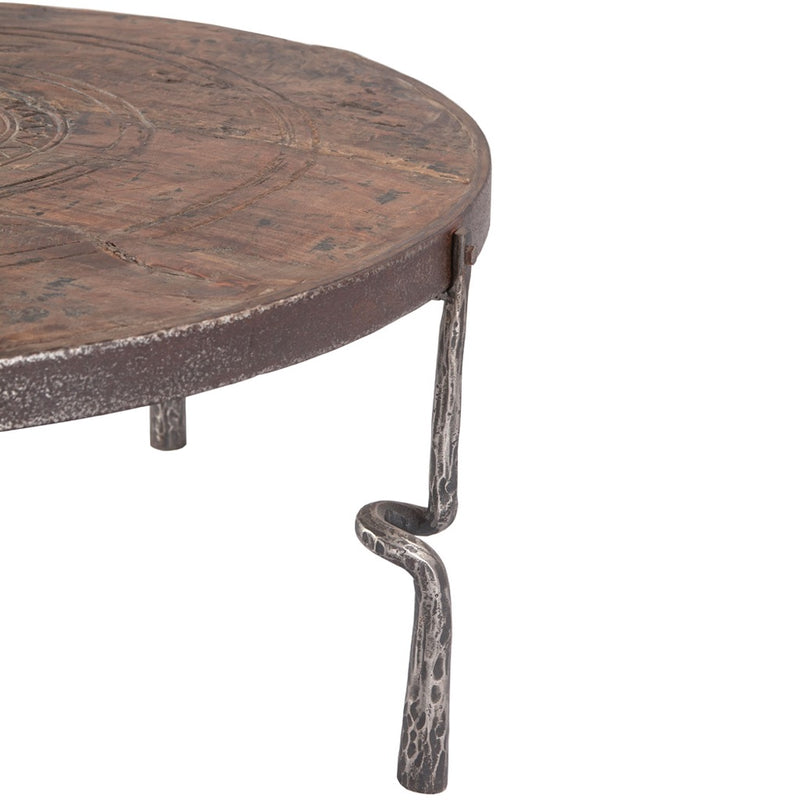 Eiffel 41" Coffee Table with Hammered Legs FEI-RCT leg detail