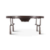 HTD Eiffel Coffee Table with Hammered Legs side view 