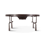 HTD Eiffel Coffee Table with Hammered Legs side view 