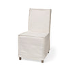 Mercana Elbert Slipcover Dining Chair angled view 
