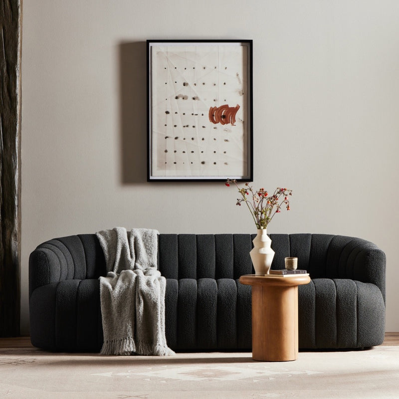 Elliana Sofa FIQA Boucle Charcoal Staged View 235244-006