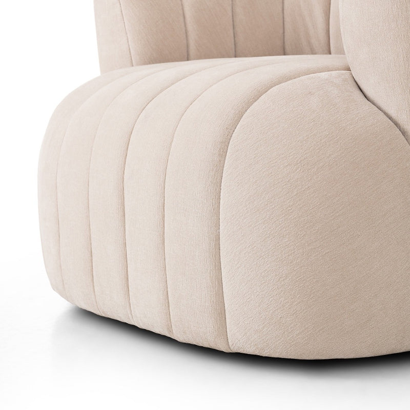 Four Hands Elliana Swivel Chair Blamont Cream - Main Image