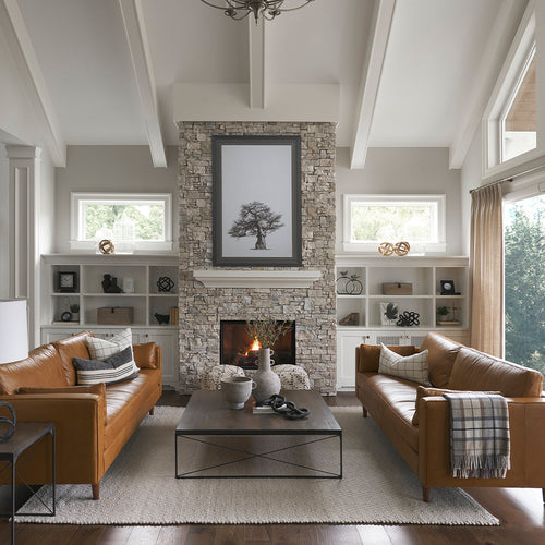 Elton Leather Sofa 69699 staged view 