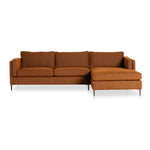 Emery 2-Piece Sectional Sutton Rust Right Arm Facing Front View 237652-006
