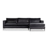Emery 2-Piece Sectional Sonoma Black Right Arm Facing Angled View 237652-004