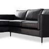 Emery 2-Piece Sectional Sonoma Black Top Grain Leather Seating 237652-004