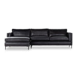 Emery 2-Piece Sectional Sonoma Black Front Facing View 237652-004